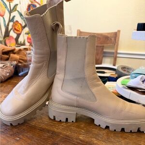 Zara Taupe Combat Boots Size 8 EU‎ 38